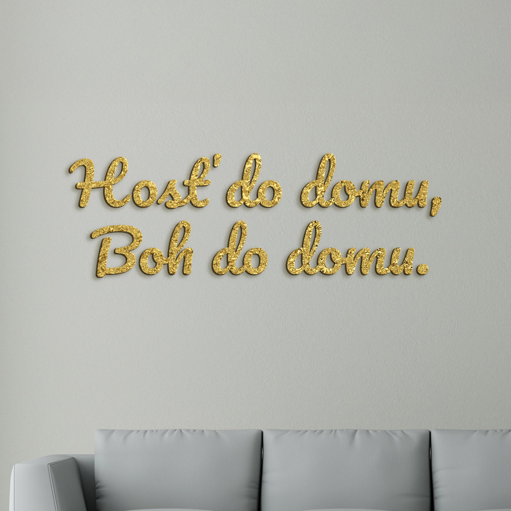Citát na stenu Hosť do domu, Boh do domu