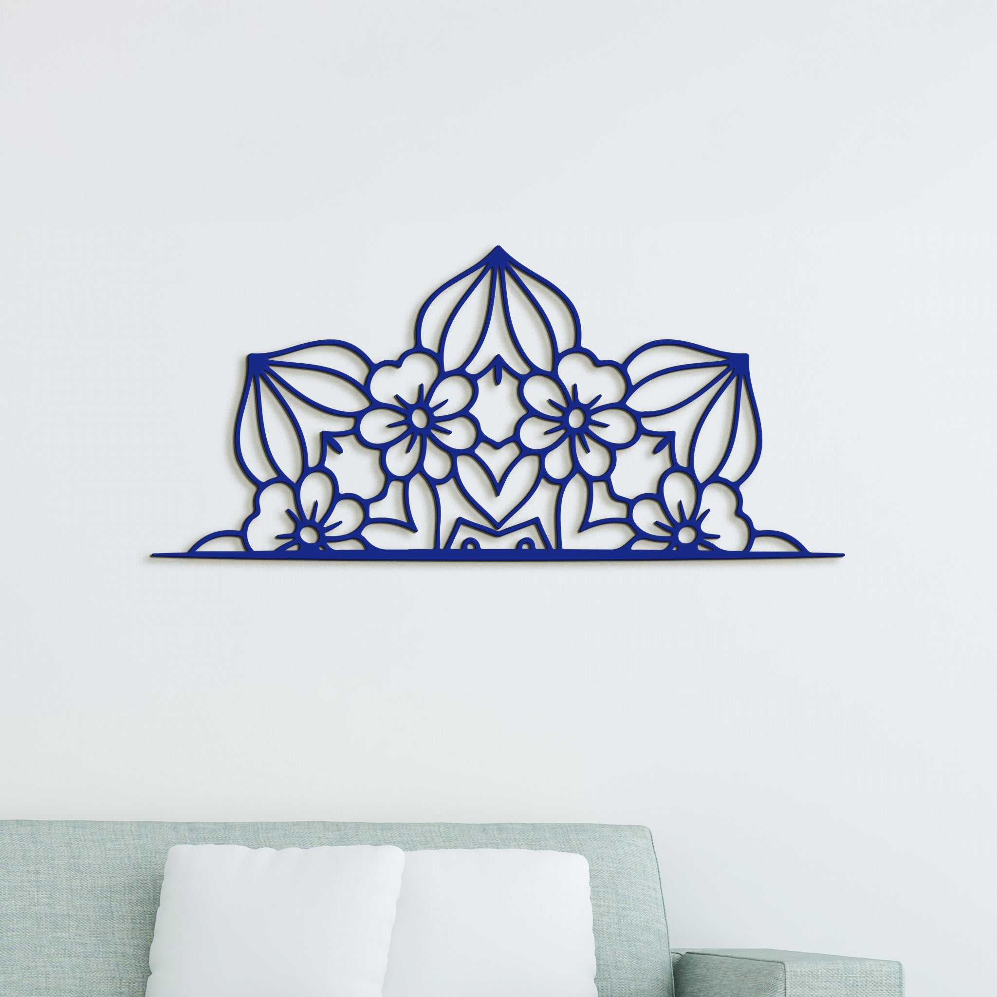 Drevená mandala polkruh CROWN