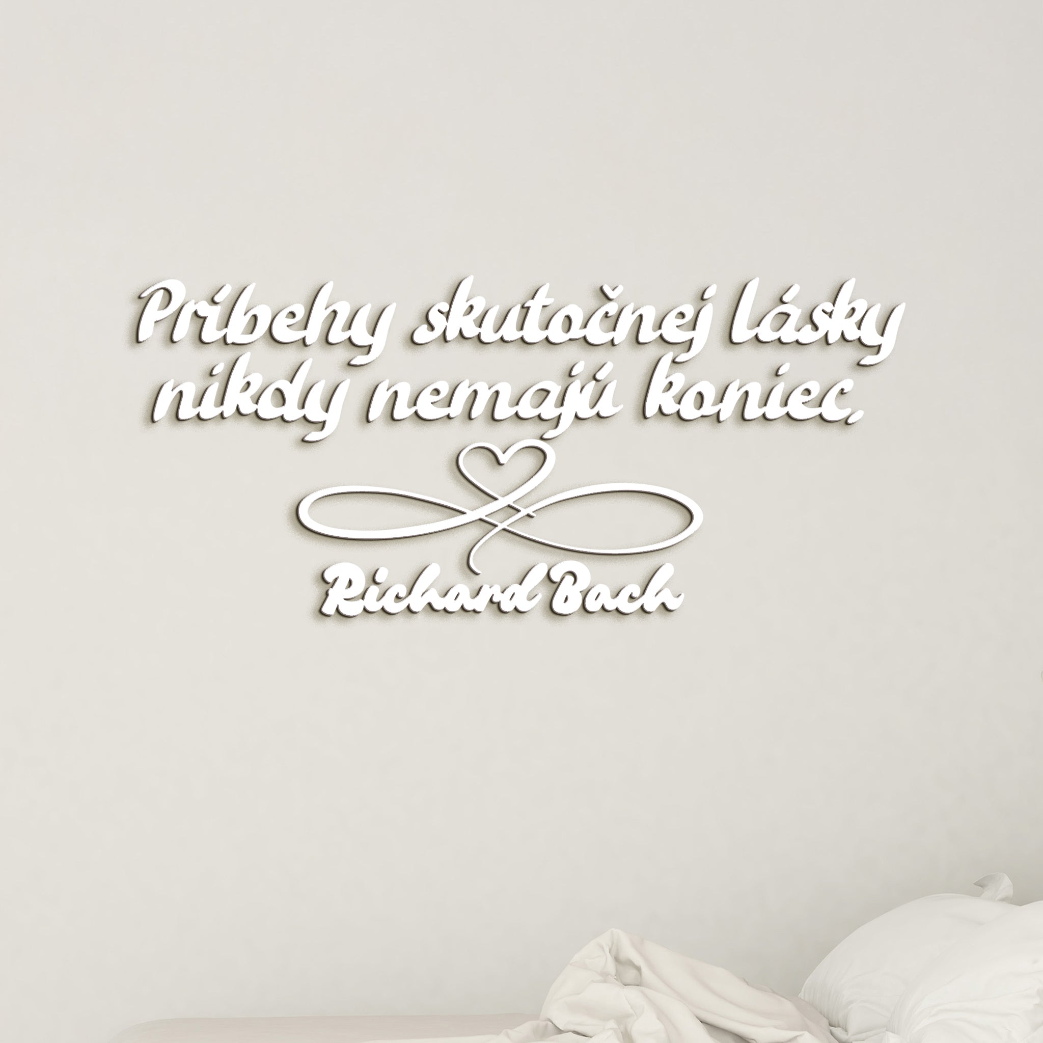 Drevený citát Príbehy skutočnej lásky