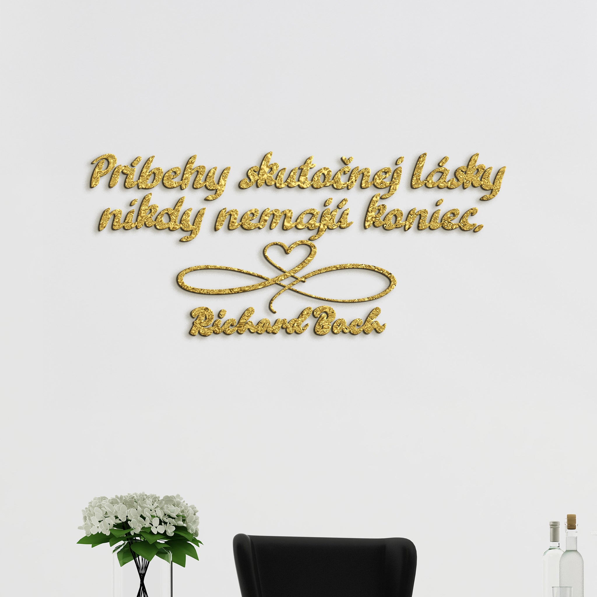 Drevený citát Príbehy skutočnej lásky