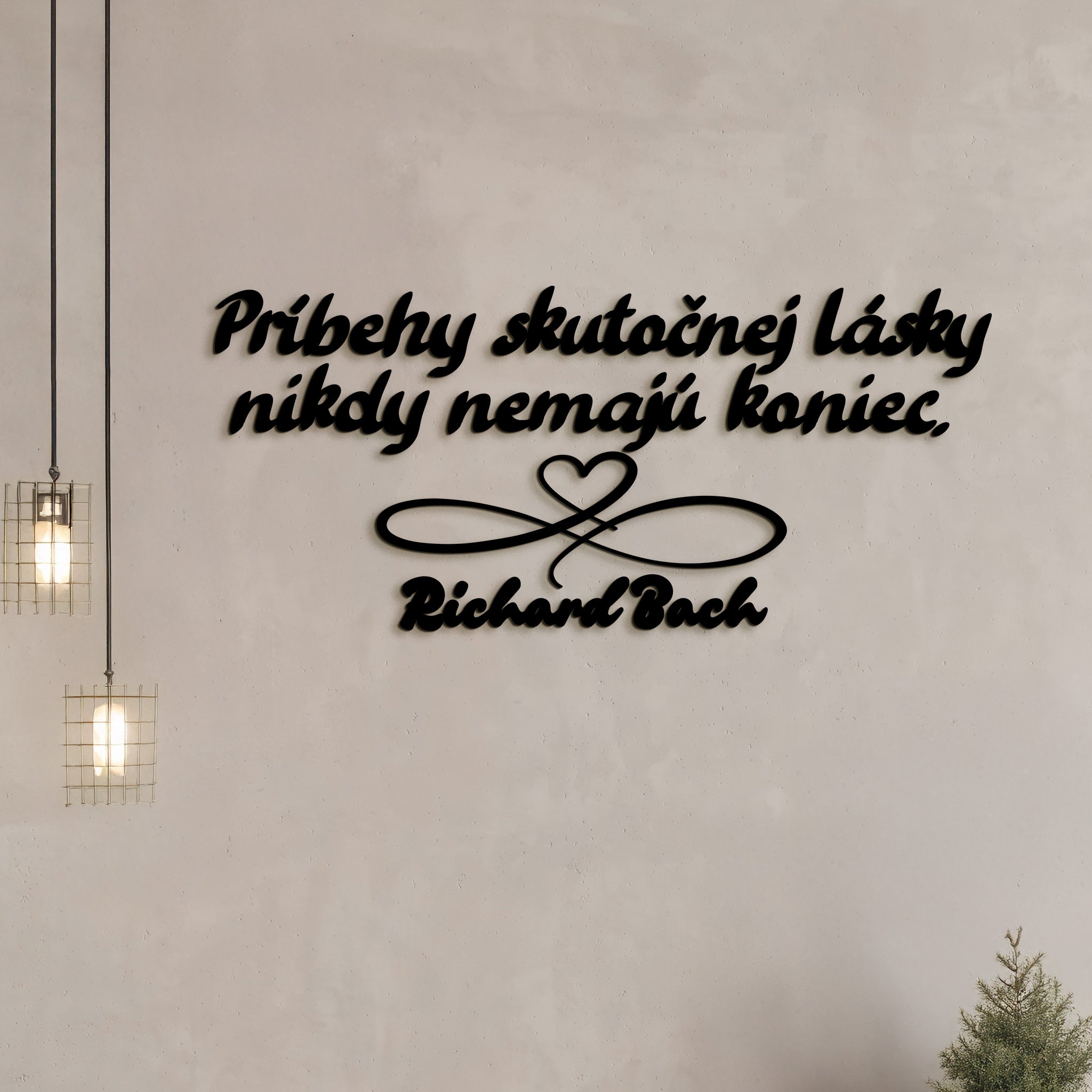 Drevený citát Príbehy skutočnej lásky