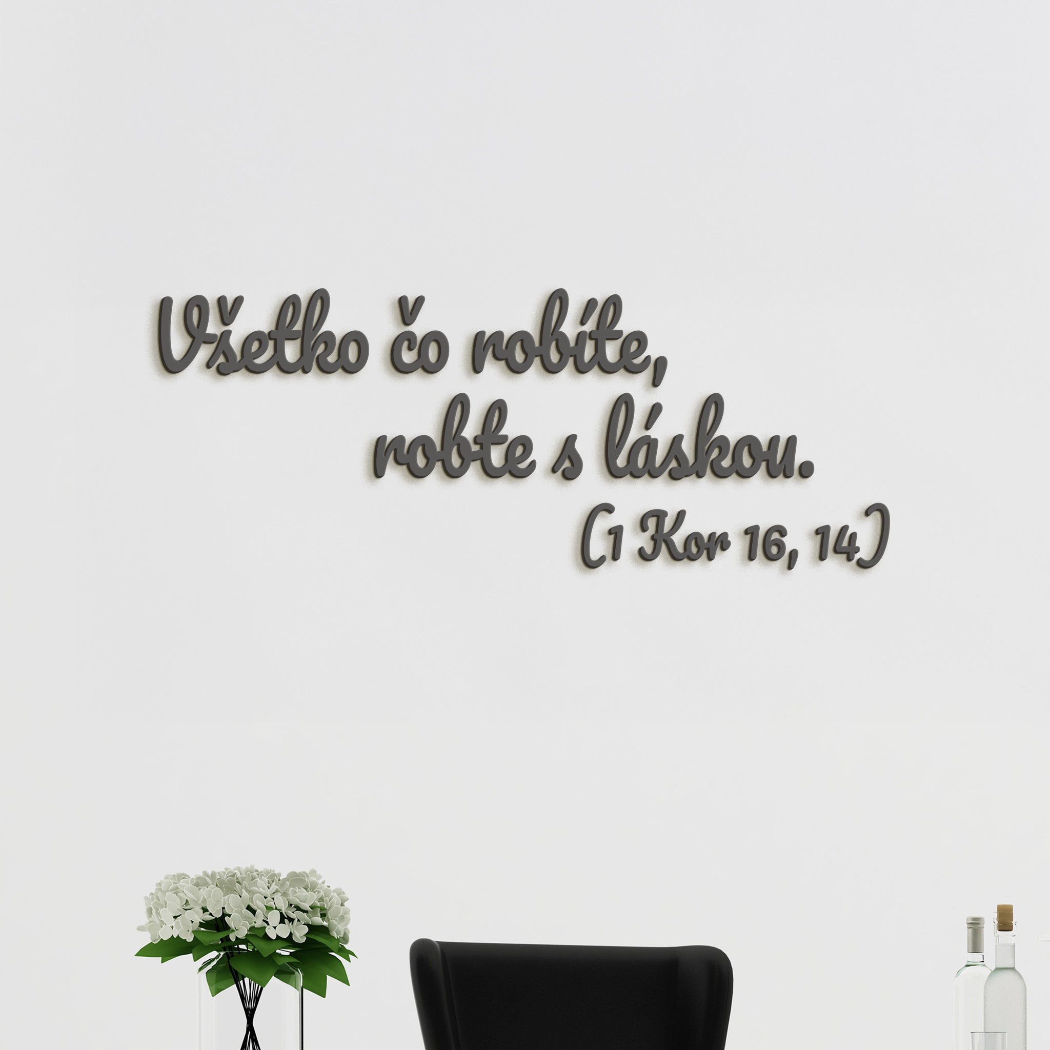 Drevený citát Všetko čo robíte, robte s láskou
