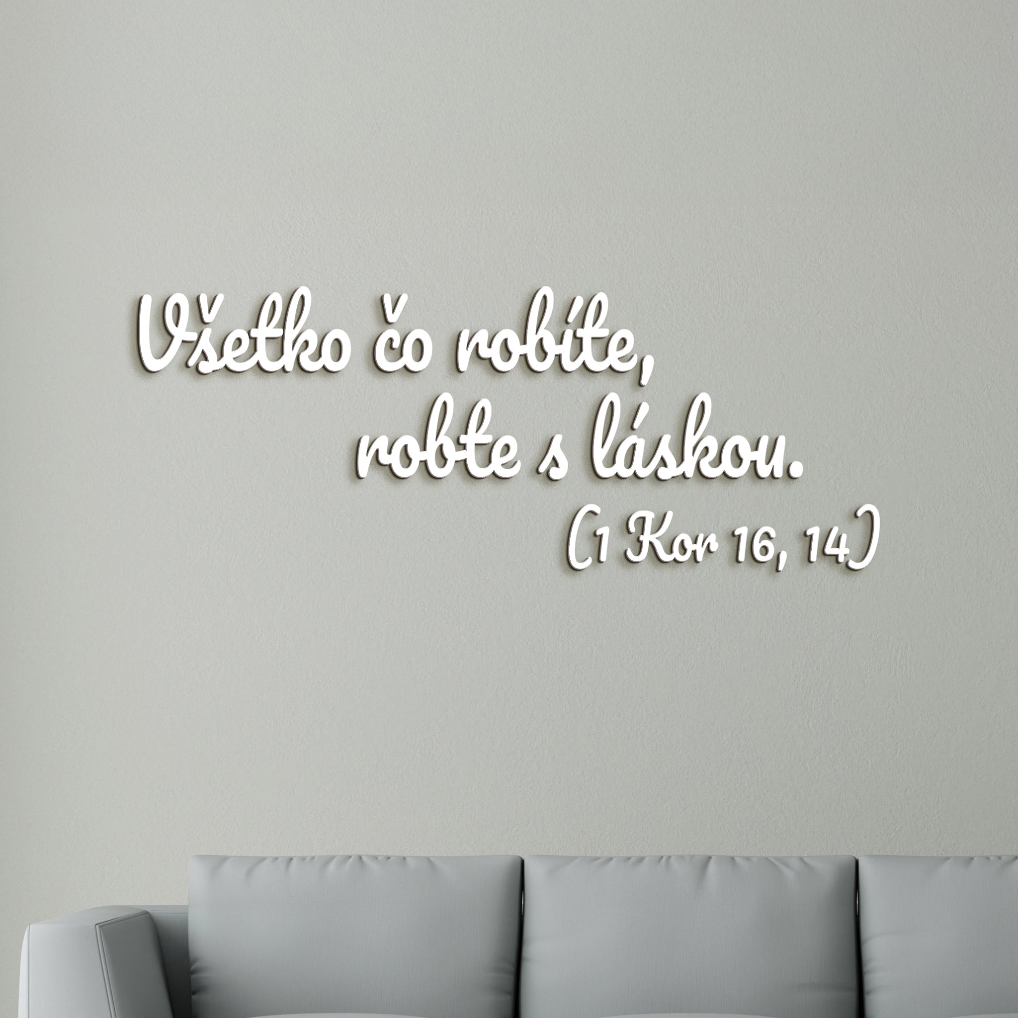 Drevený citát Všetko čo robíte, robte s láskou