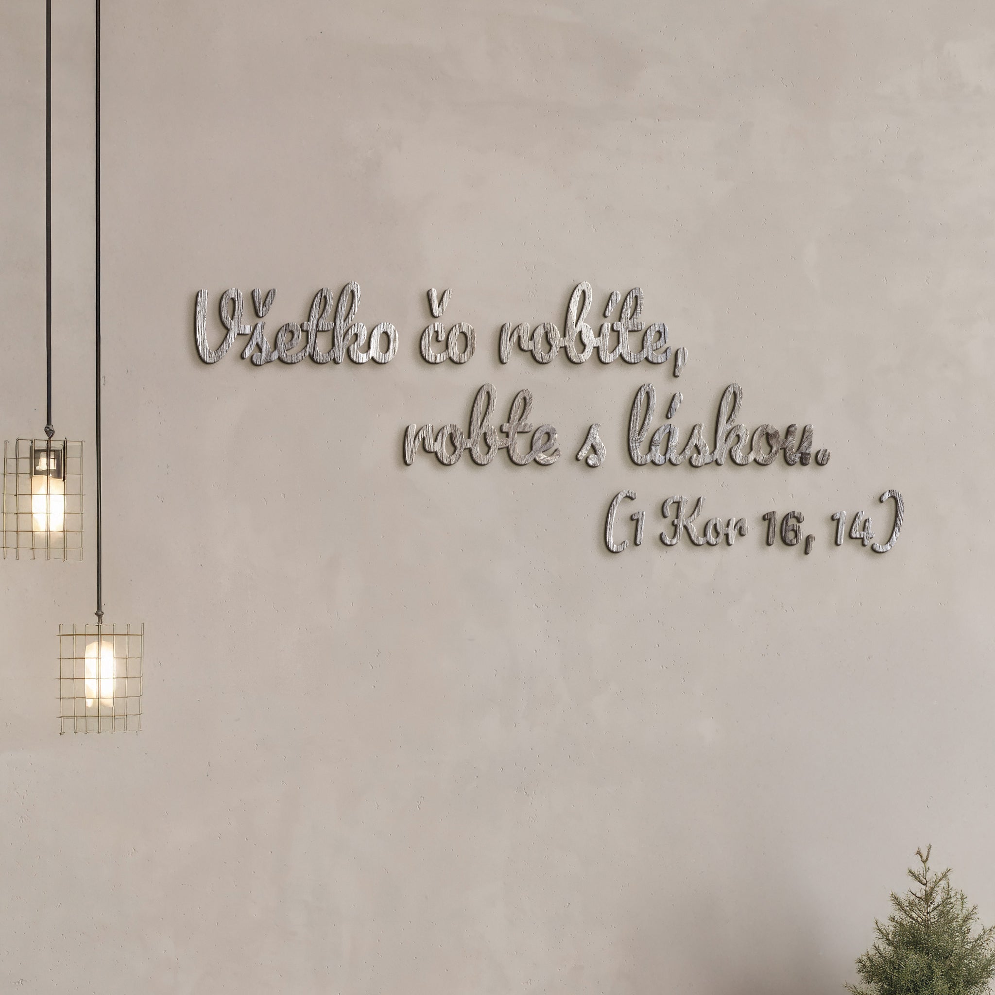 Drevený citát Všetko čo robíte, robte s láskou