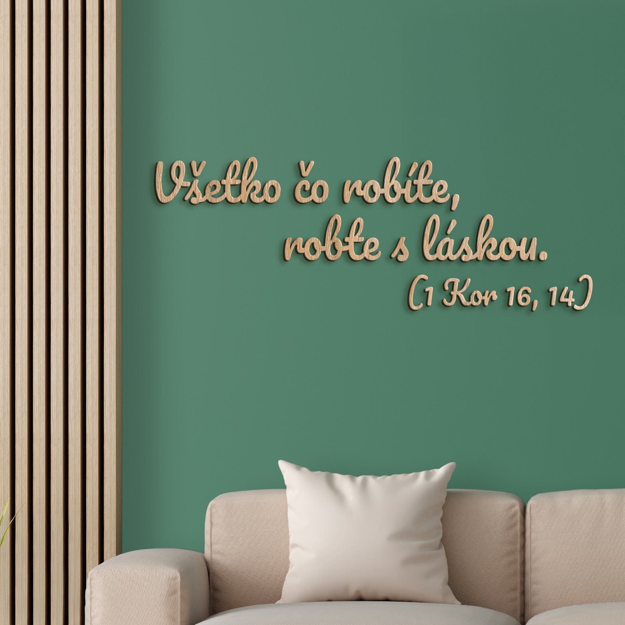 Drevený citát Všetko čo robíte, robte s láskou
