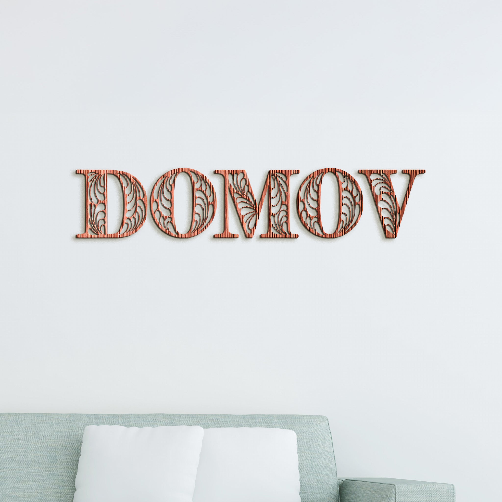 Drevený nápis DOMOV
