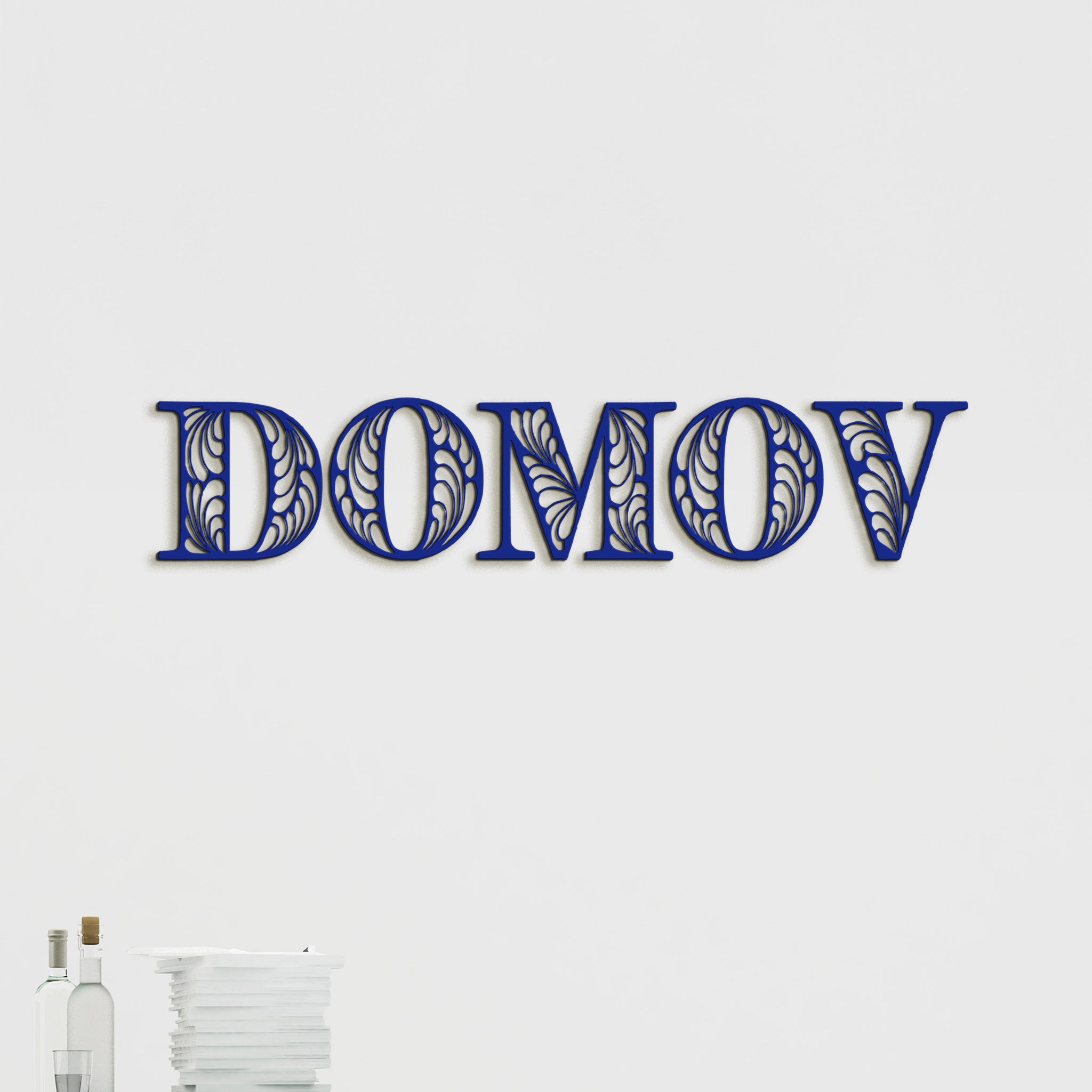Drevený nápis DOMOV