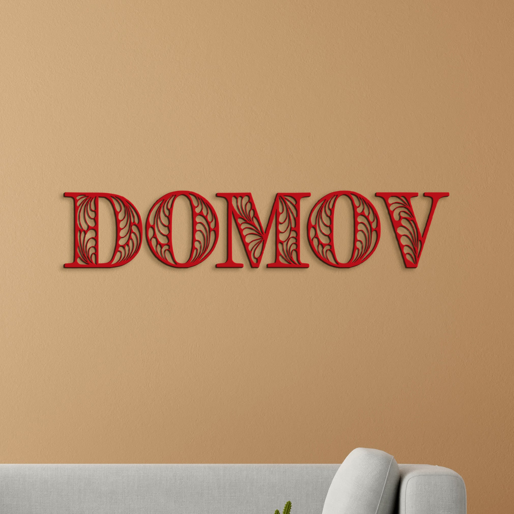 Drevený nápis DOMOV
