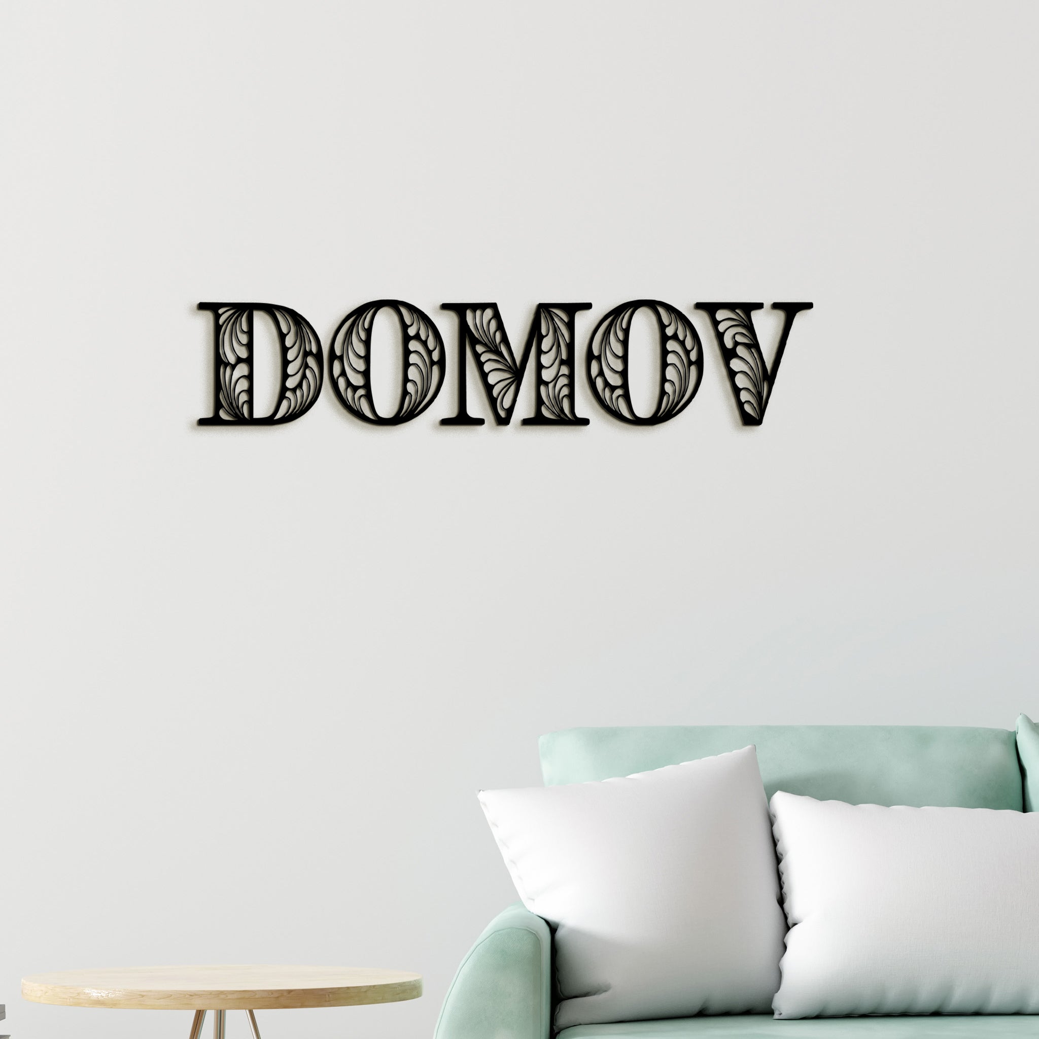Drevený nápis DOMOV