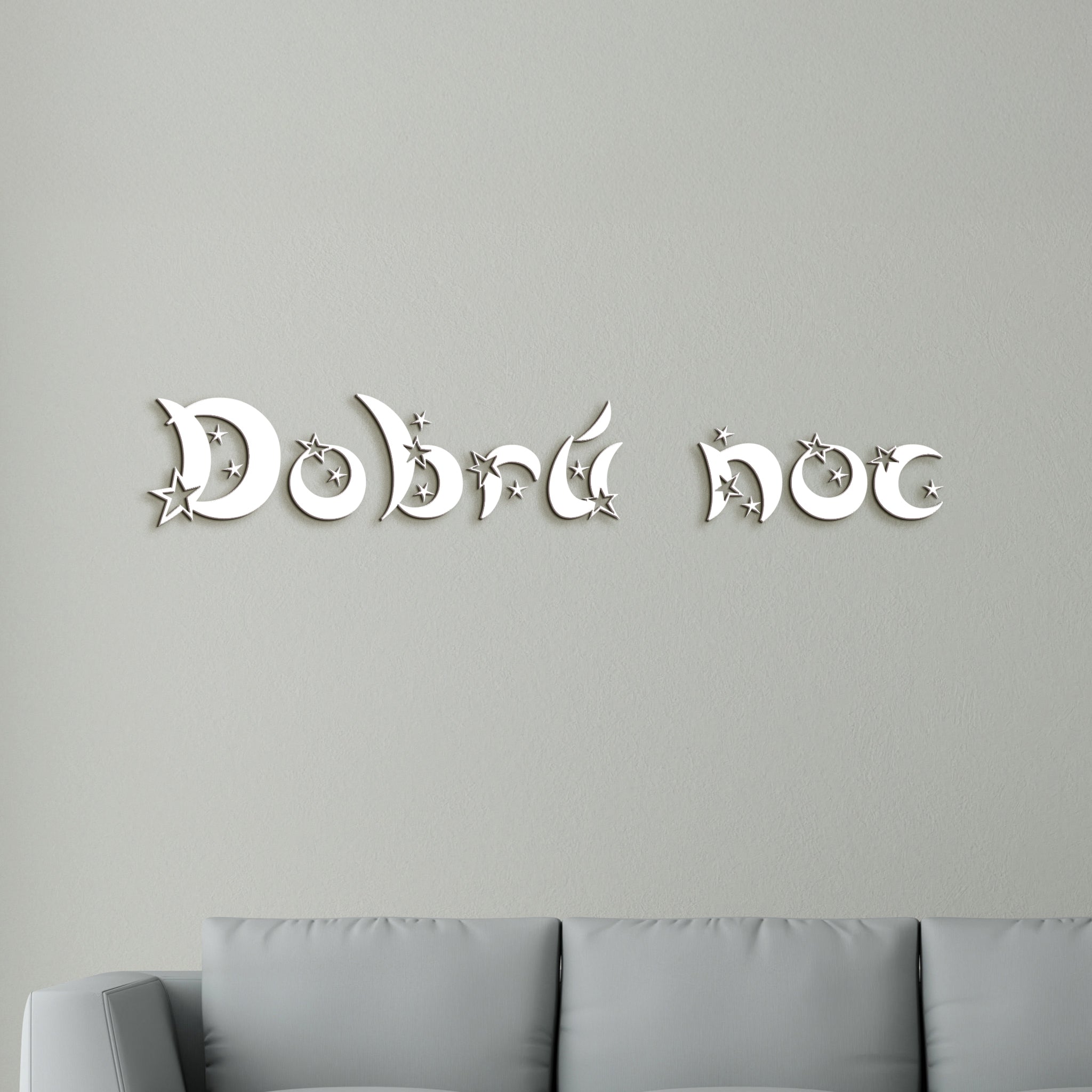 Drevený nápis Dobrú noc
