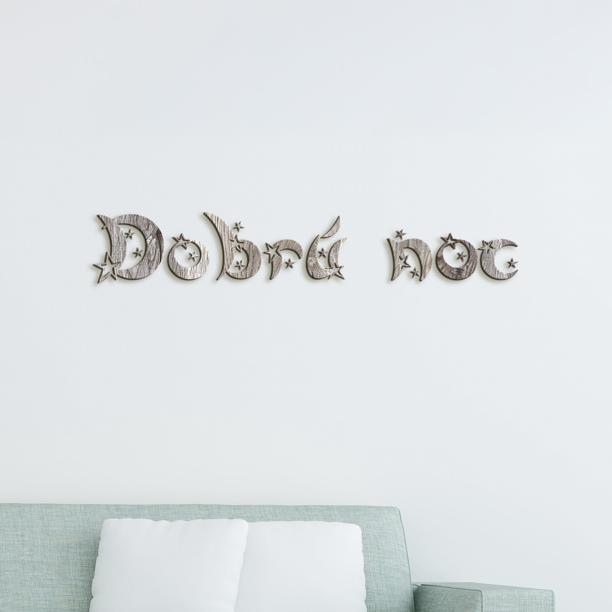 Drevený nápis Dobrú noc