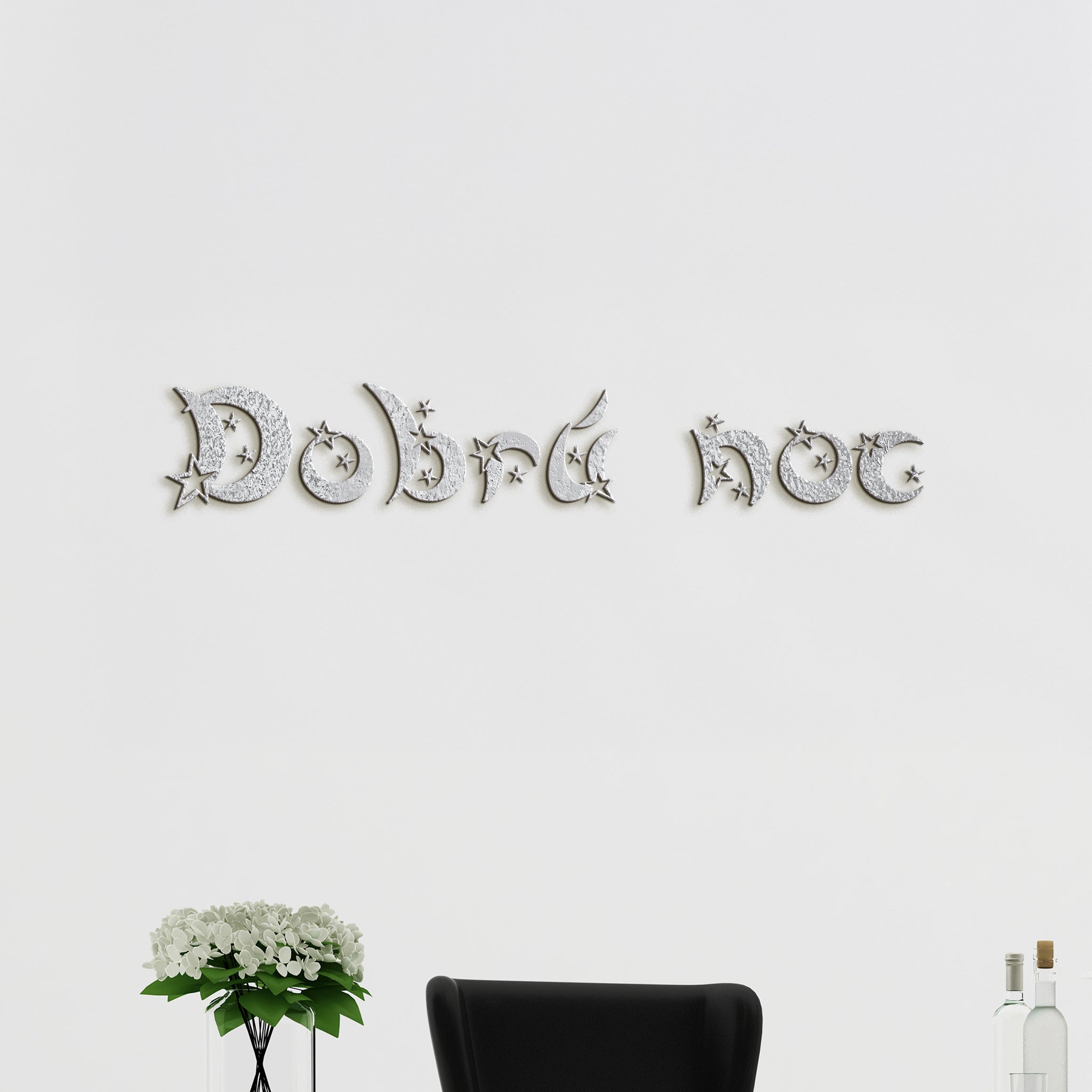 Drevený nápis Dobrú noc