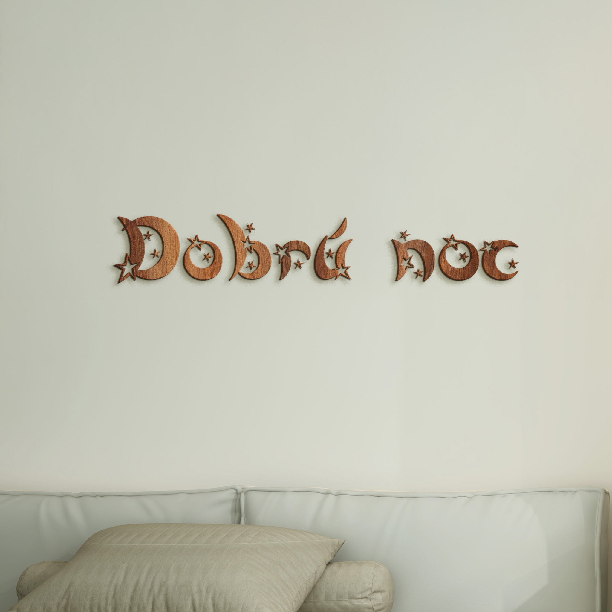 Drevený nápis Dobrú noc