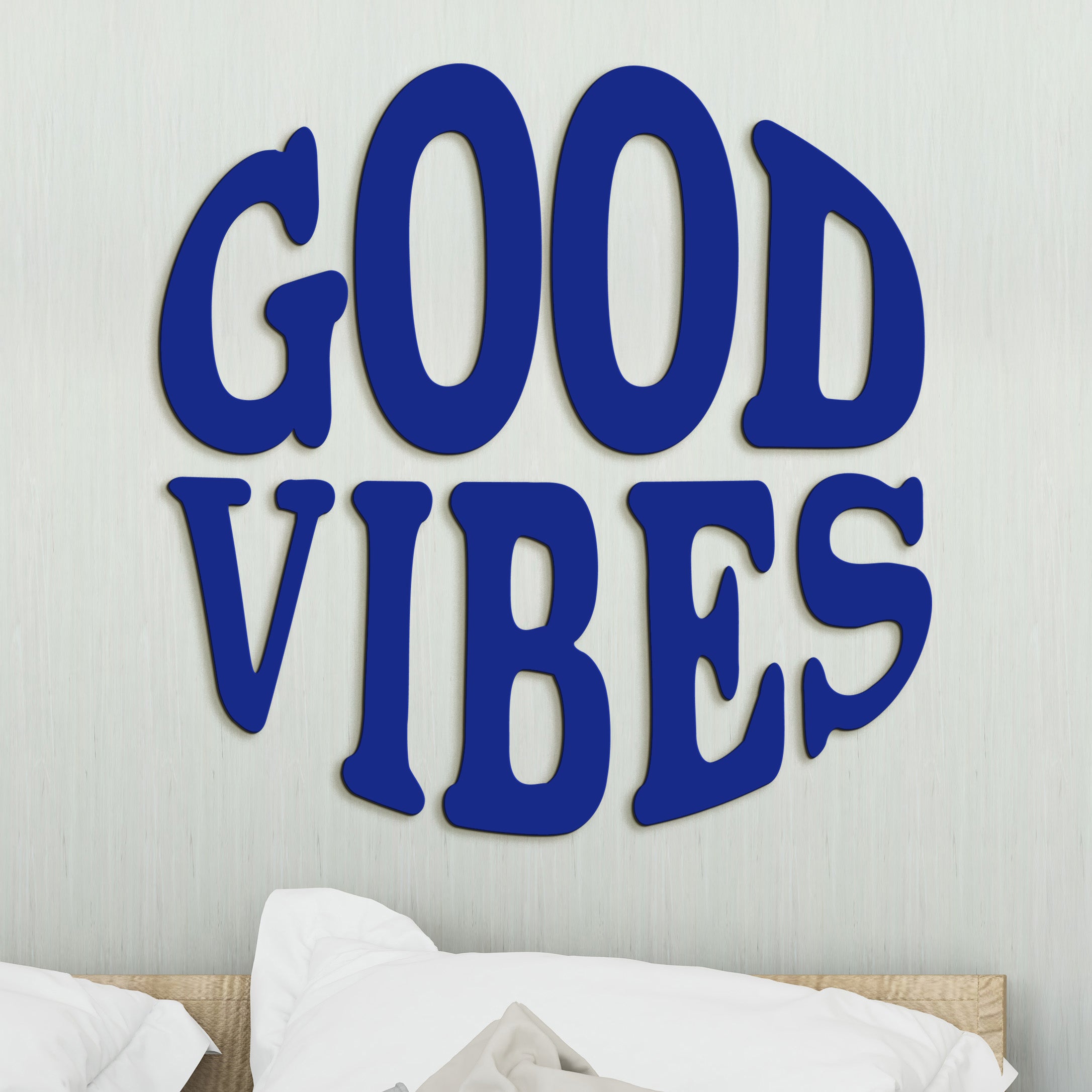 Drevený nápis GOOD VIBES