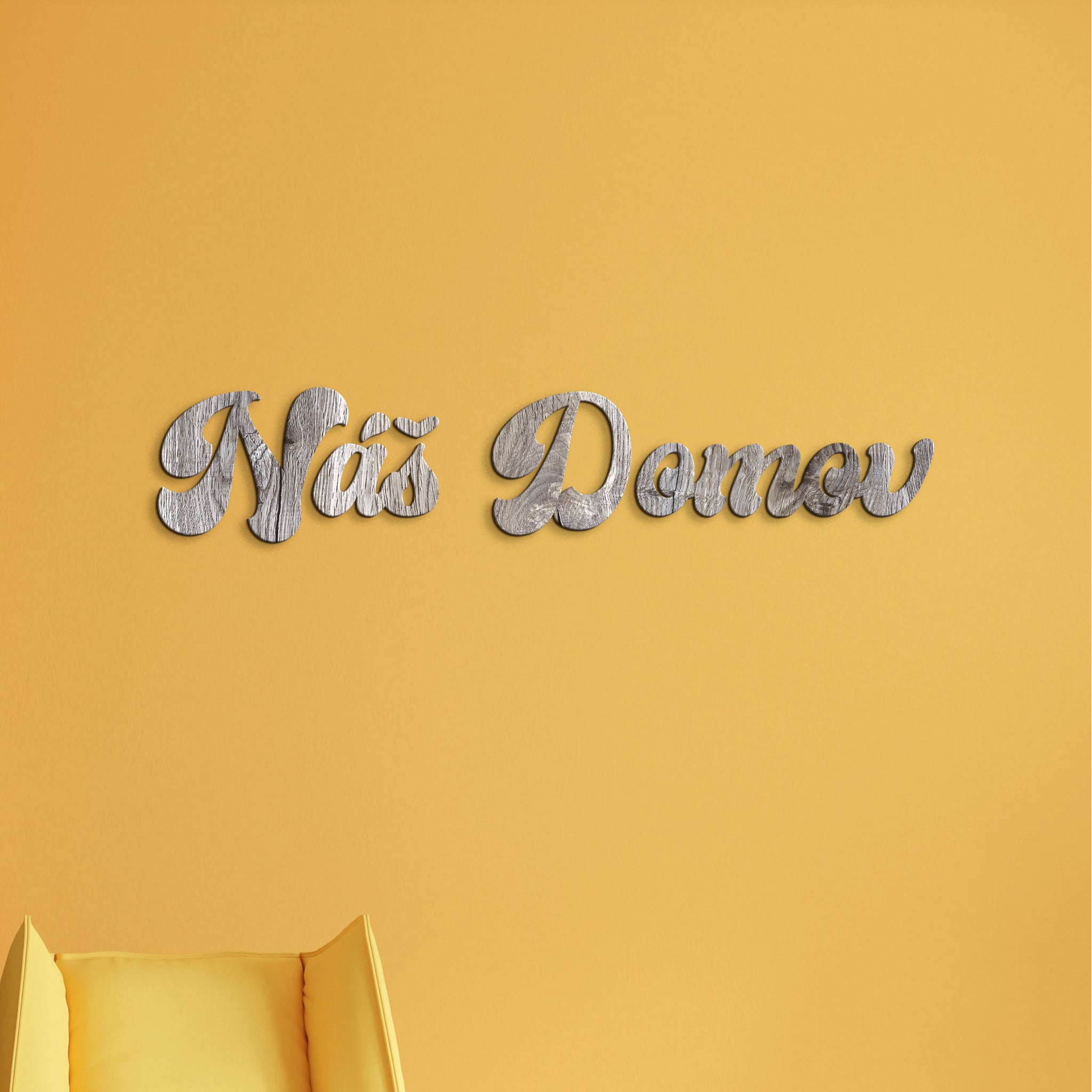 Drevený nápis Náš domov