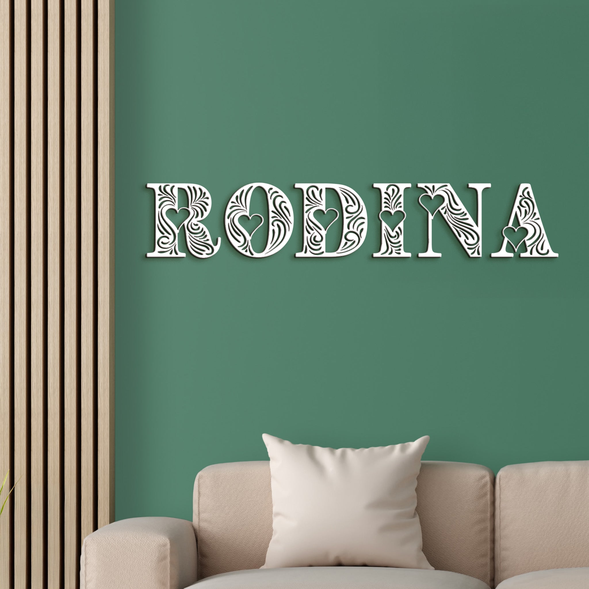 Drevený nápis RODINA