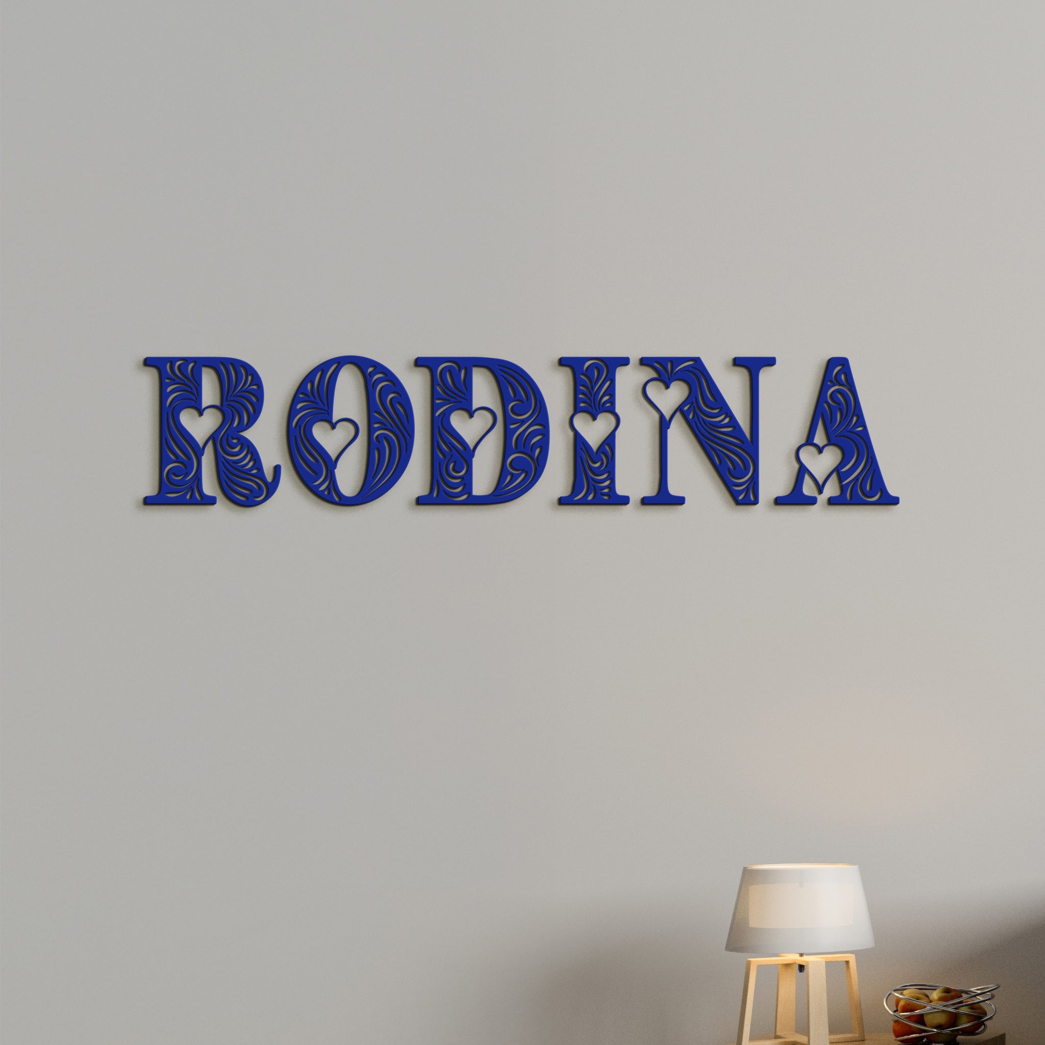 Drevený nápis RODINA
