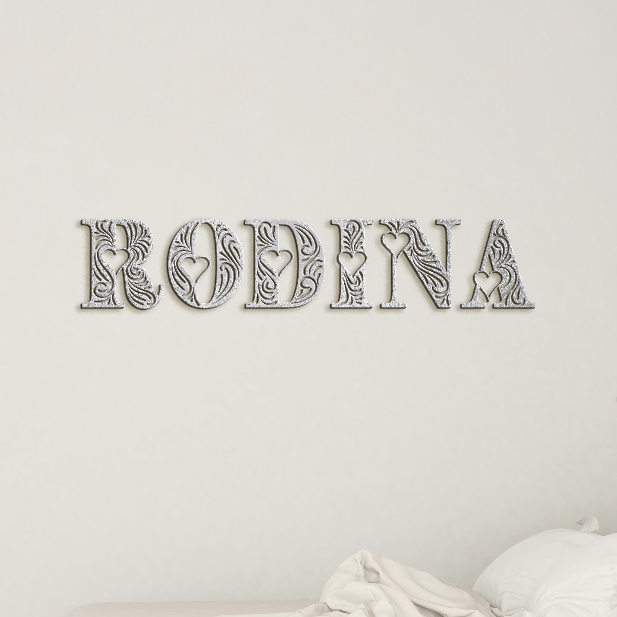 Drevený nápis RODINA