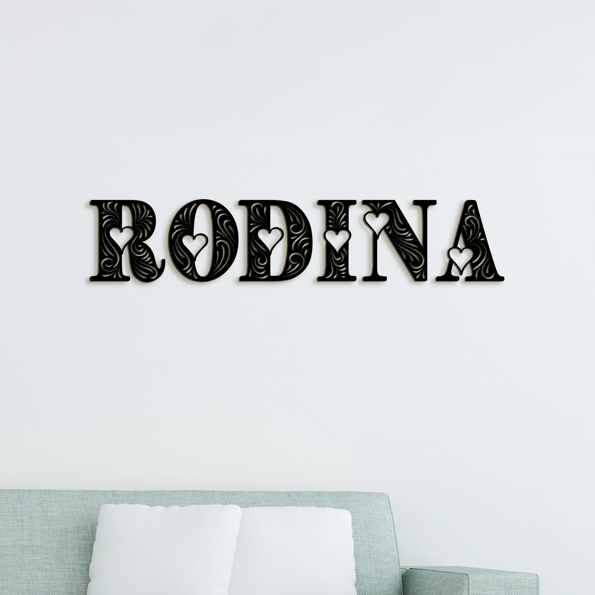 Drevený nápis RODINA