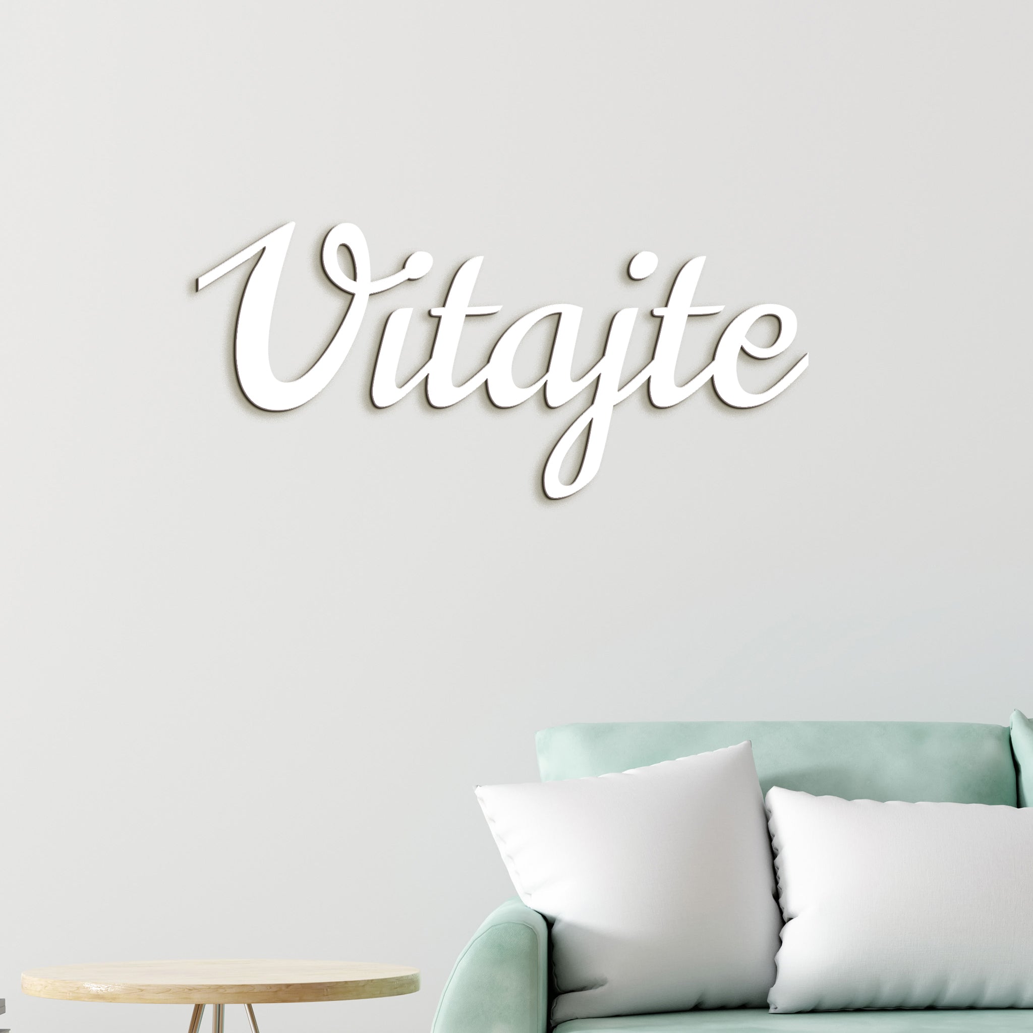 Drevený nápis na stenu Vitajte