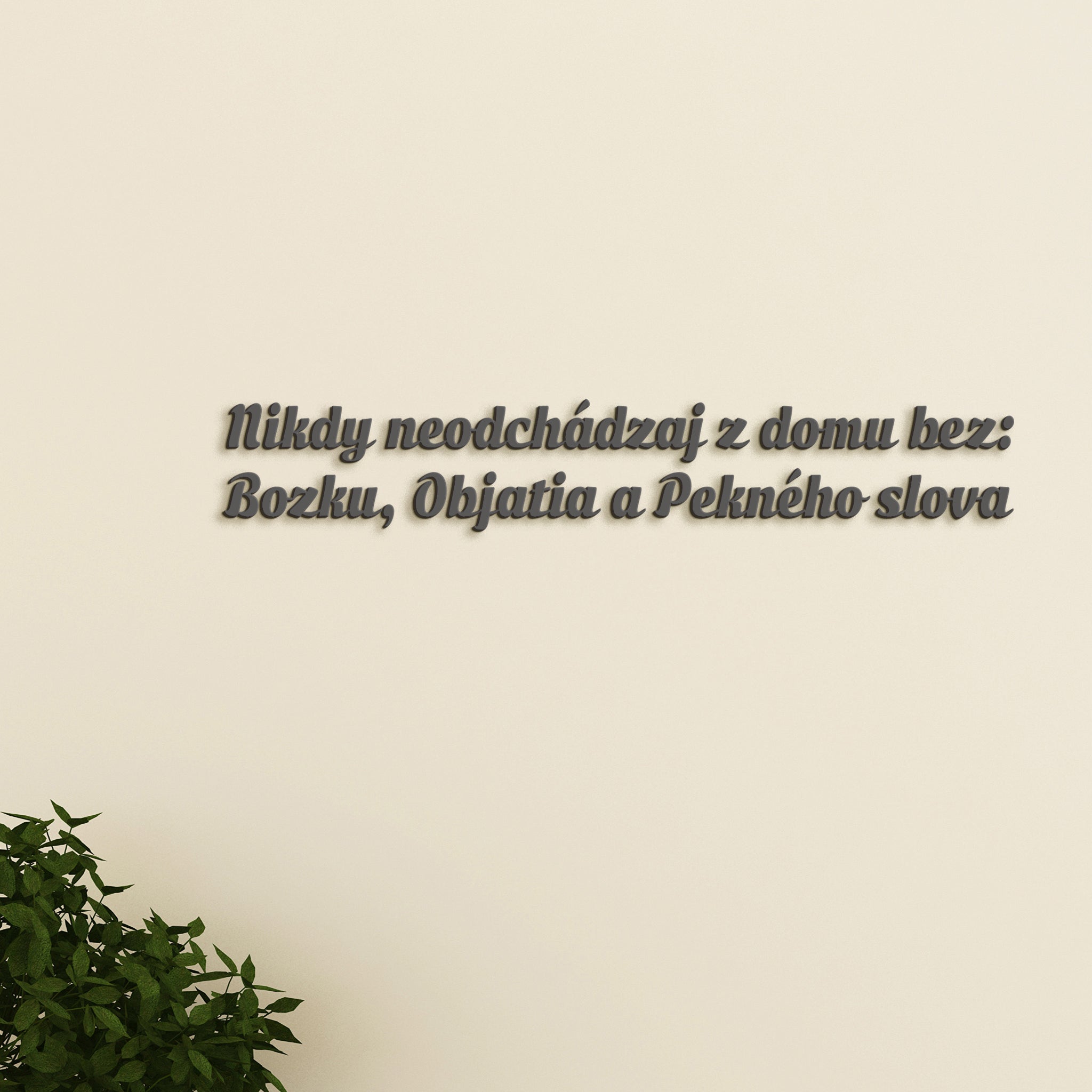 Drevený nápis pravidlá rodiny