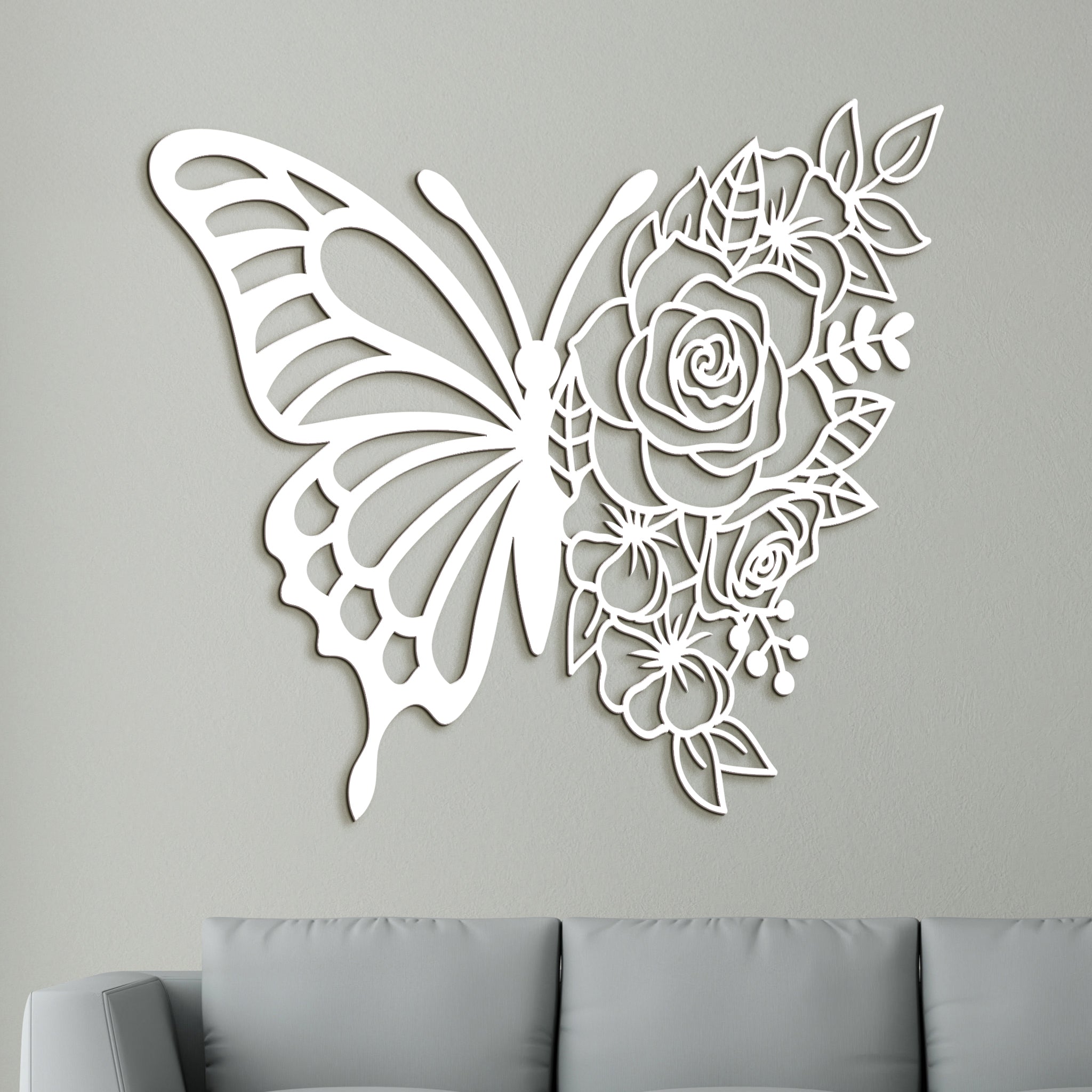 Dreveny obraz Motyl