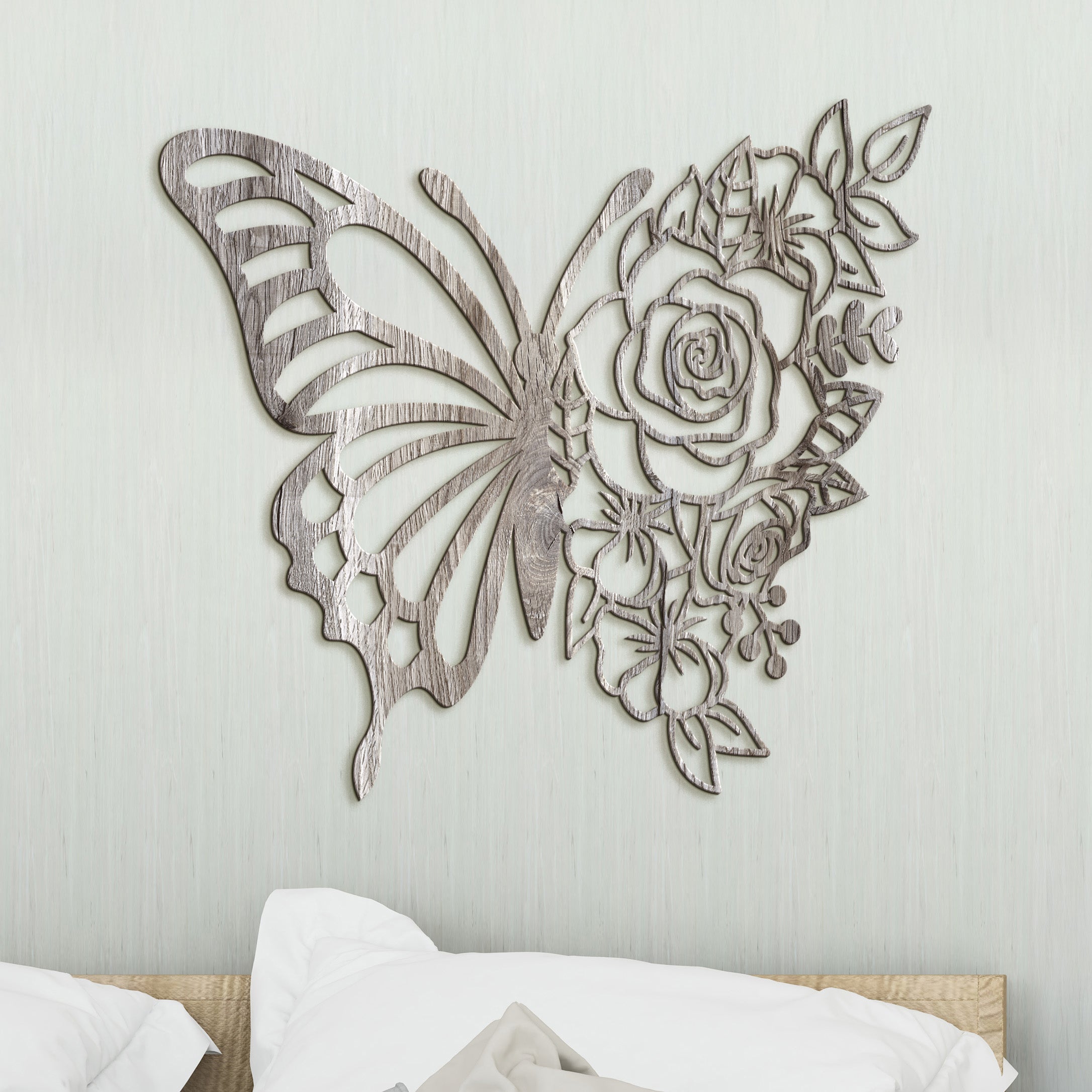 Dreveny obraz Motyl