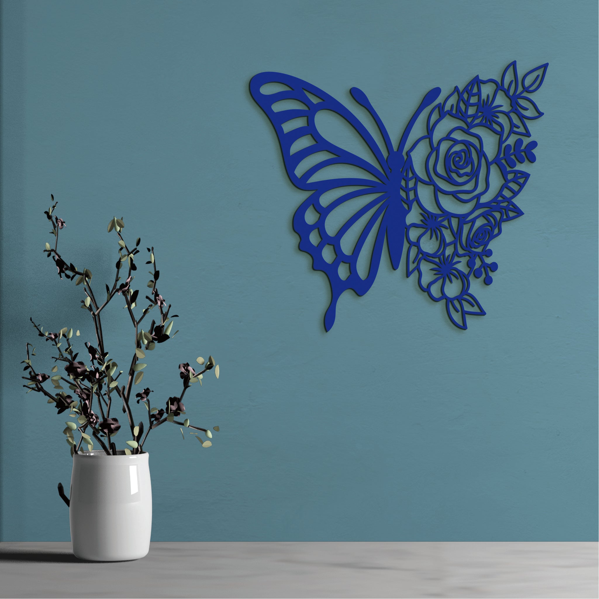 Dreveny obraz Motyl