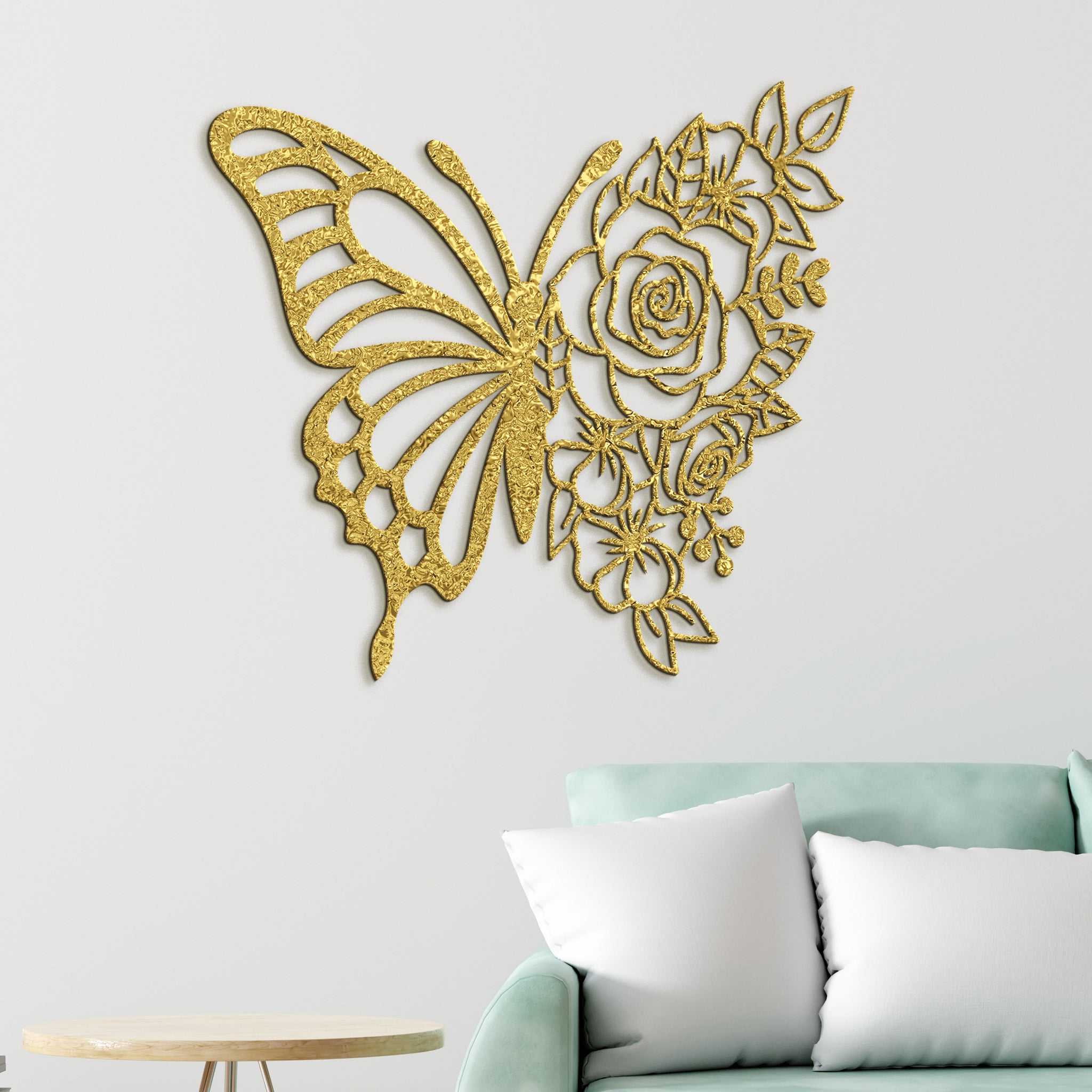 Dreveny obraz Motyl