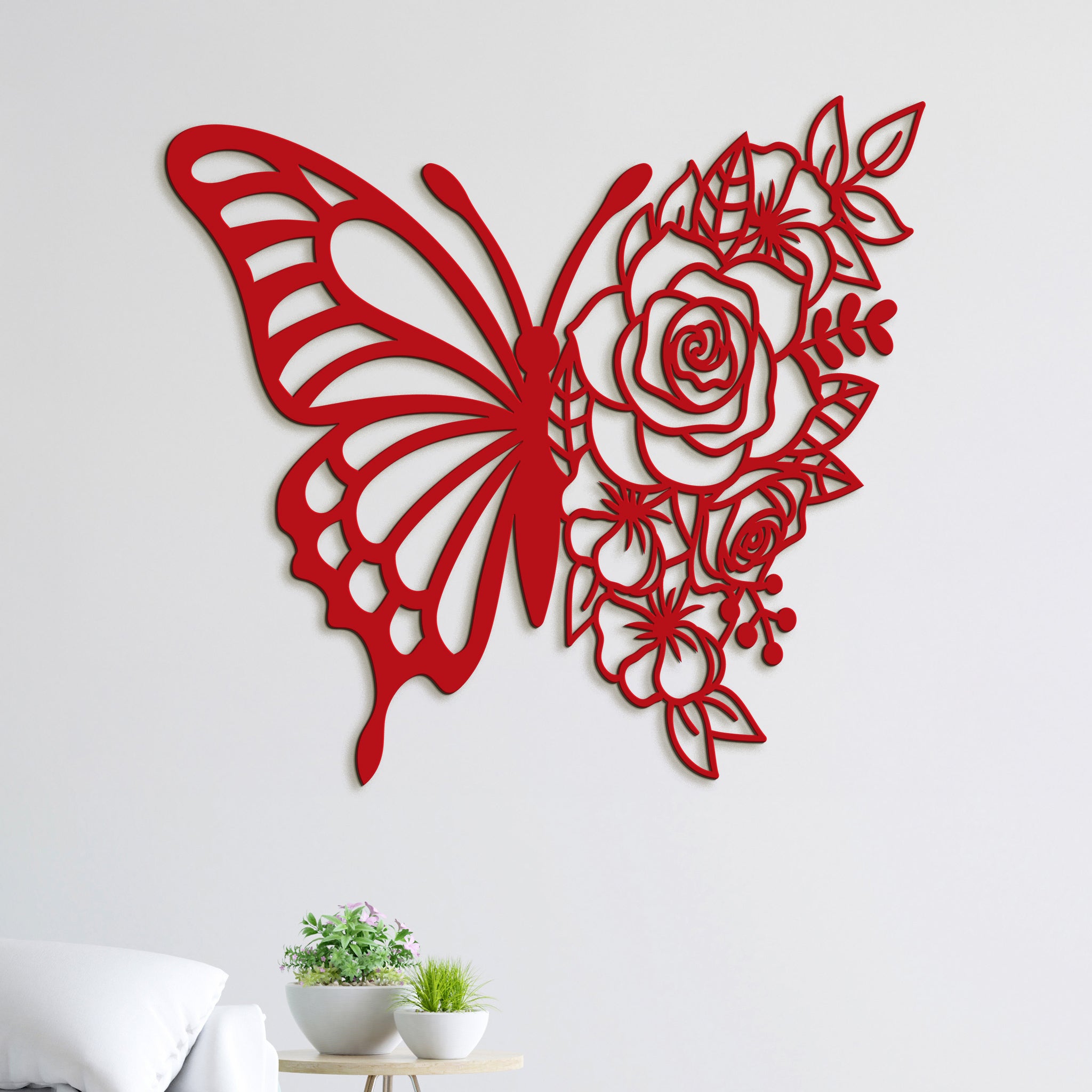 Dreveny obraz Motyl