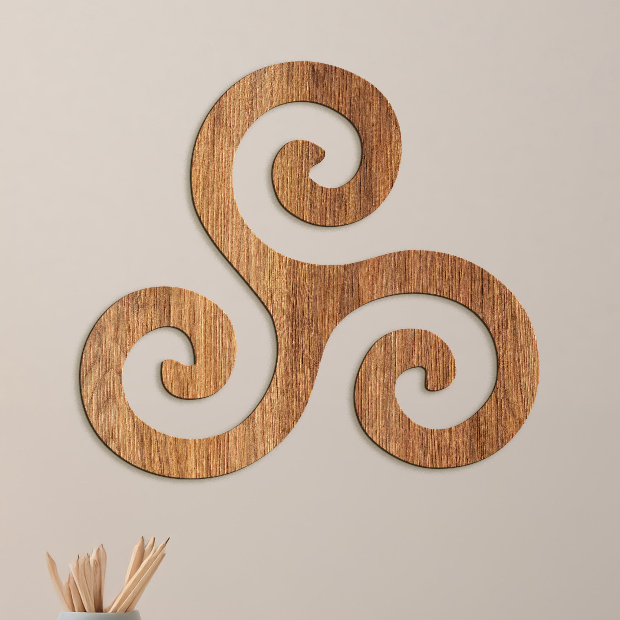 Drevený obraz Symbol rovnováhy