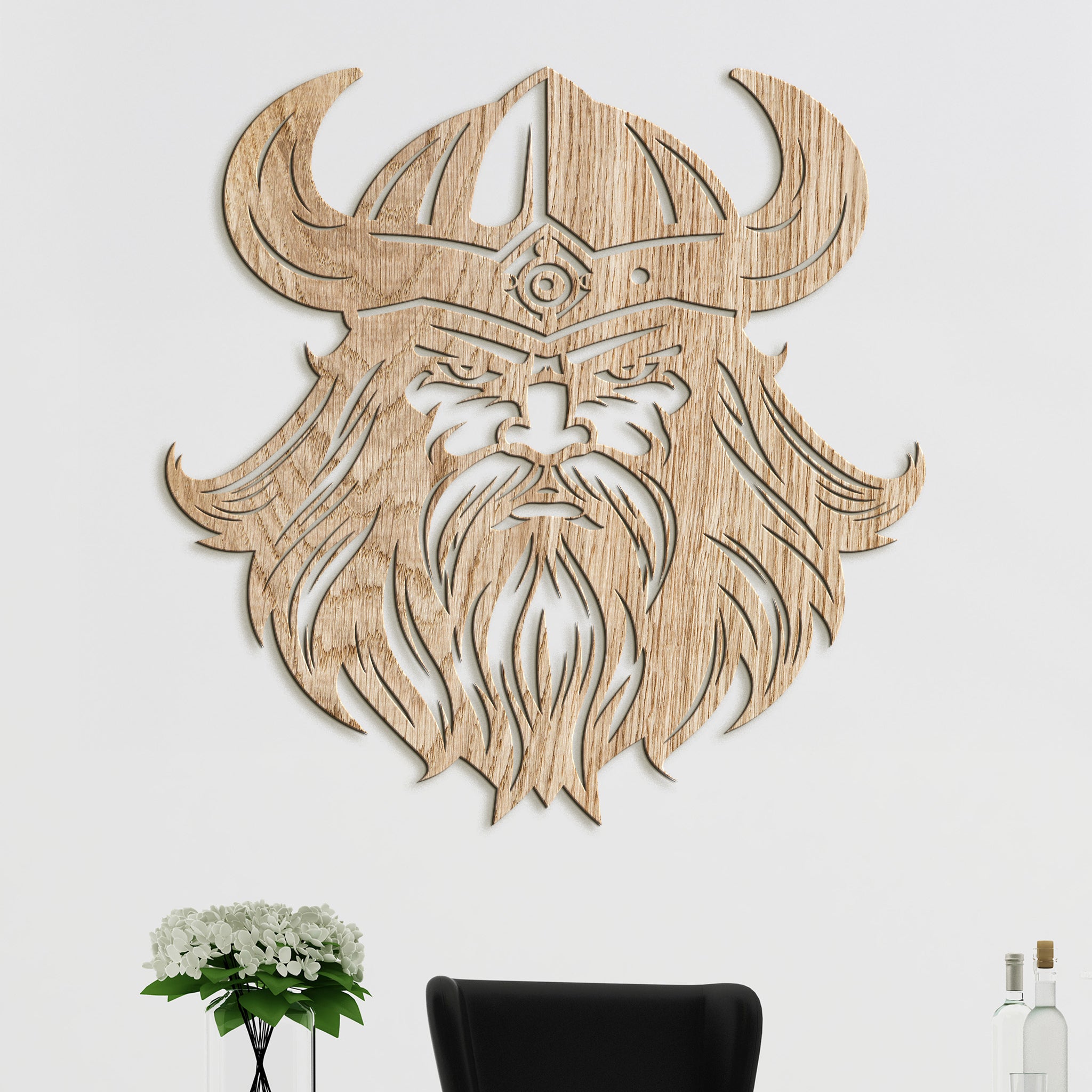 Dreveny obraz Viking