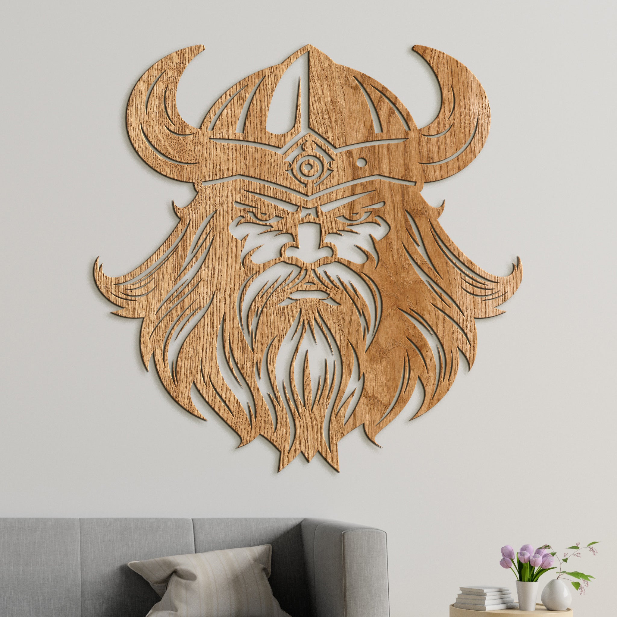 Dreveny obraz Viking