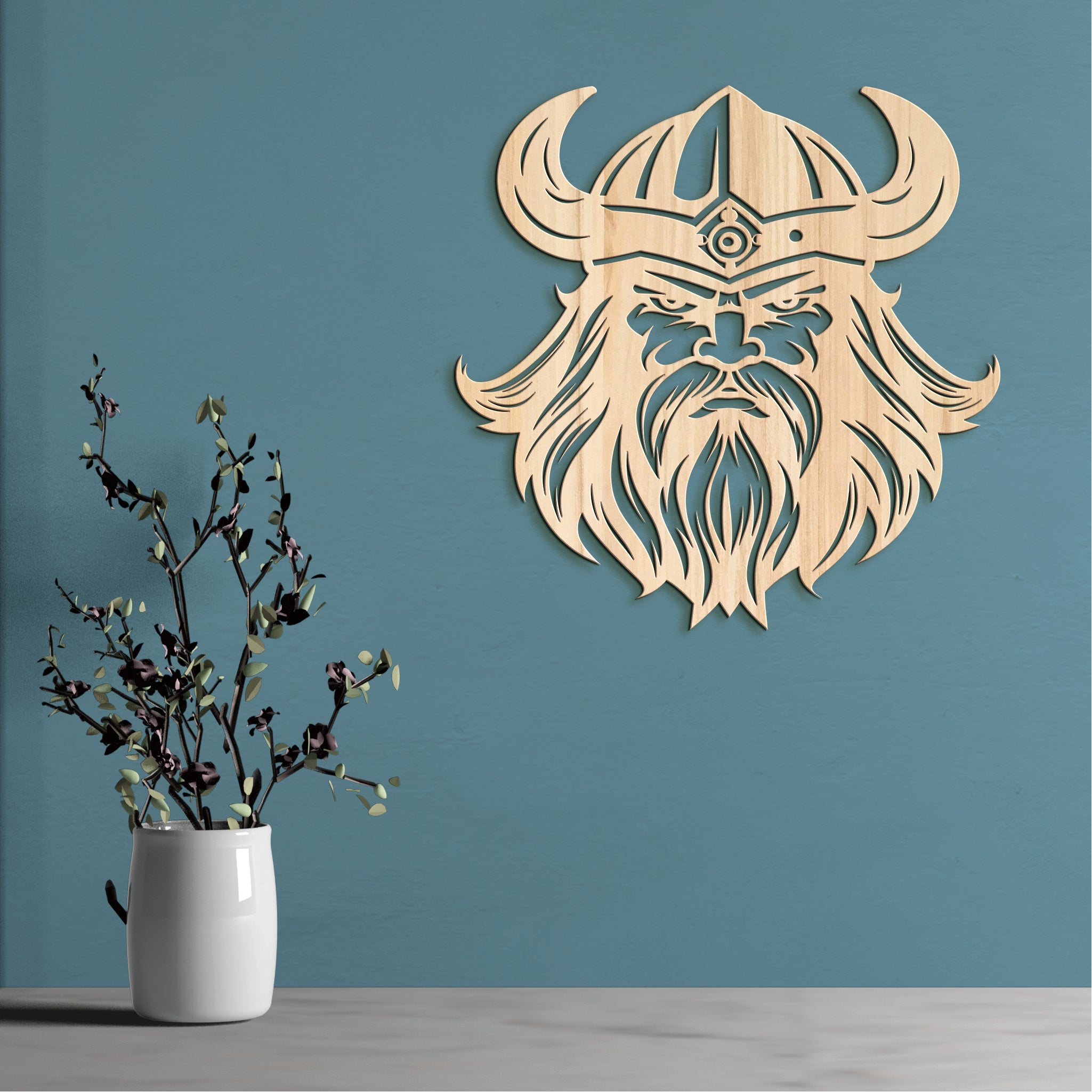 Dreveny obraz Viking