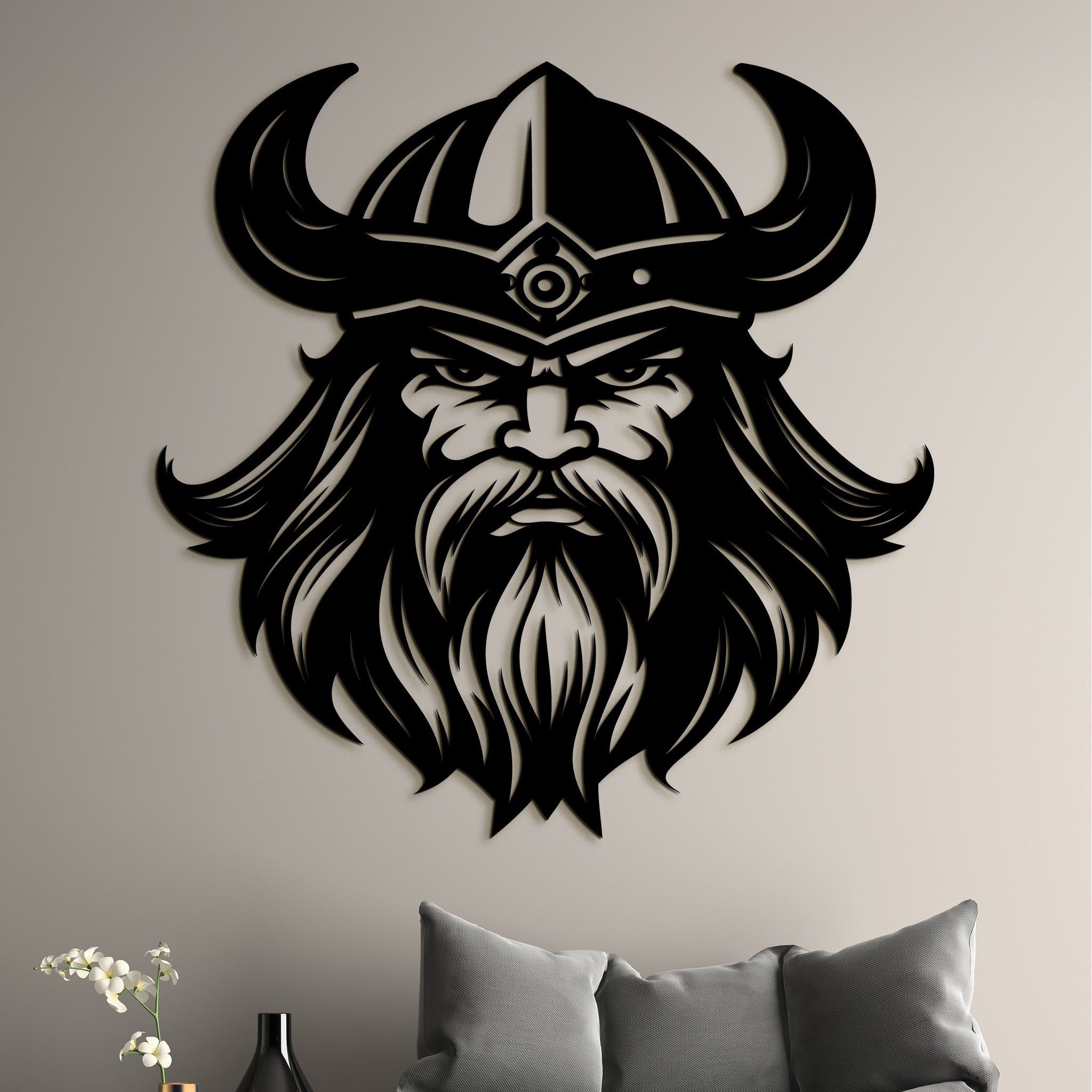 Dreveny obraz Viking