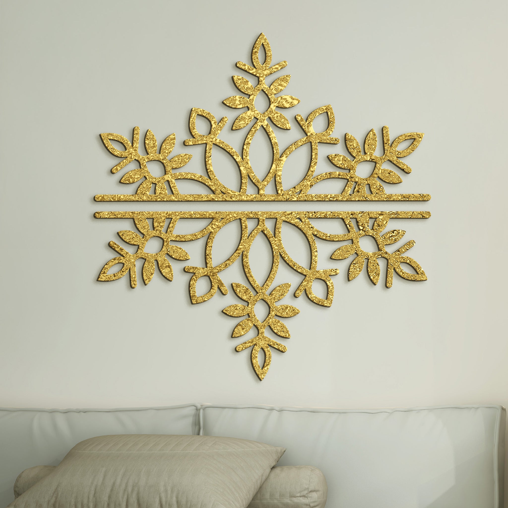 Dvojdielna drevená mandala SNOW