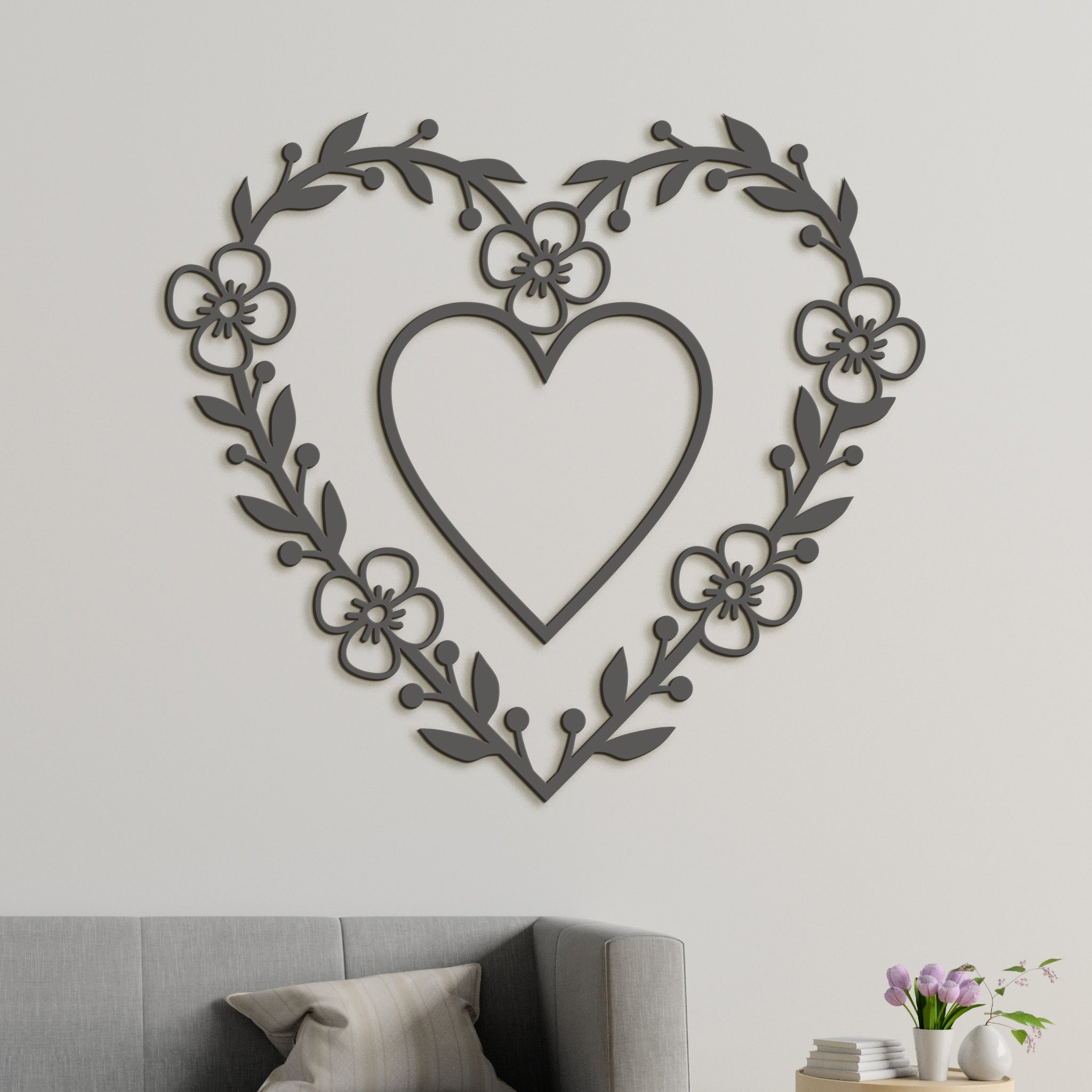 Romantický obraz na stenu HEART