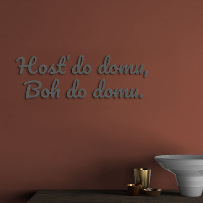 Citát na stenu Hosť do domu, Boh do domu