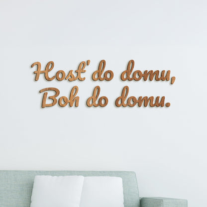 Citát na stenu Hosť do domu, Boh do domu
