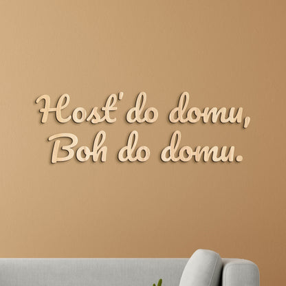 Citát na stenu Hosť do domu, Boh do domu