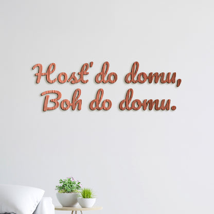 Citát na stenu Hosť do domu, Boh do domu
