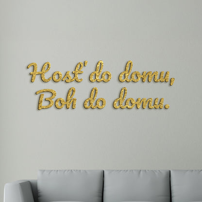 Citát na stenu Hosť do domu, Boh do domu