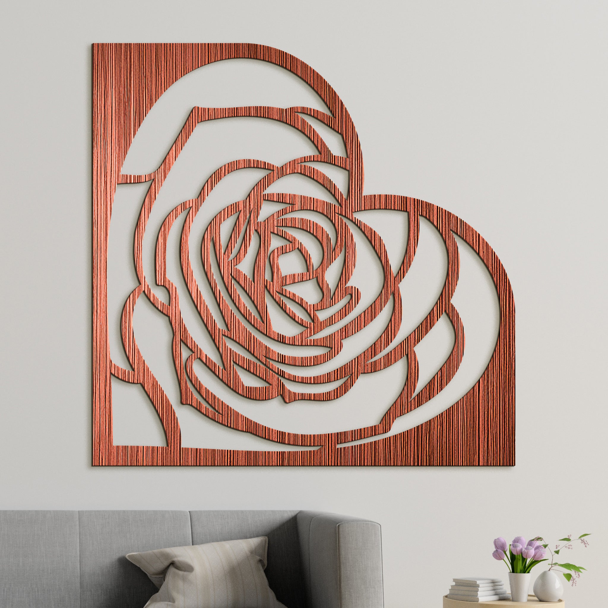 Dekoracia na stenu Rose