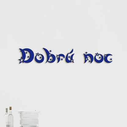 Drevený nápis Dobrú noc