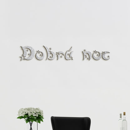 Drevený nápis Dobrú noc