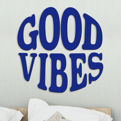Drevený nápis GOOD VIBES