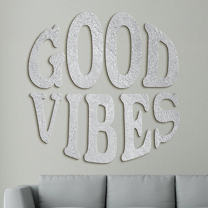 Drevený nápis GOOD VIBES