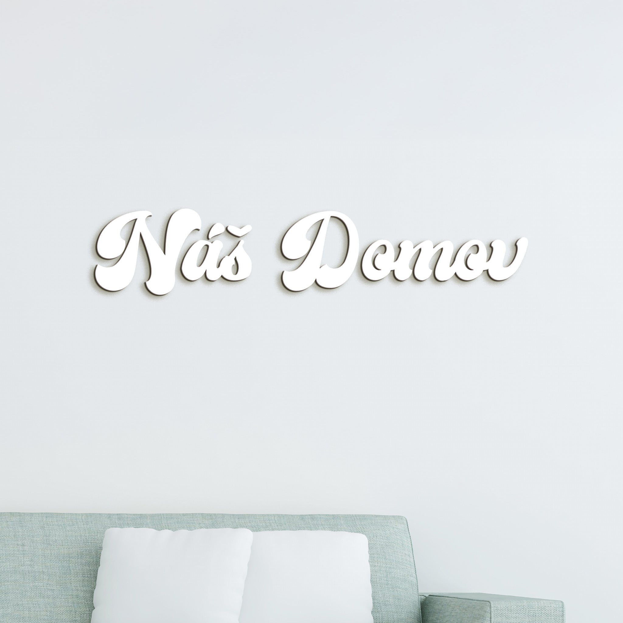 Drevený nápis Náš domov