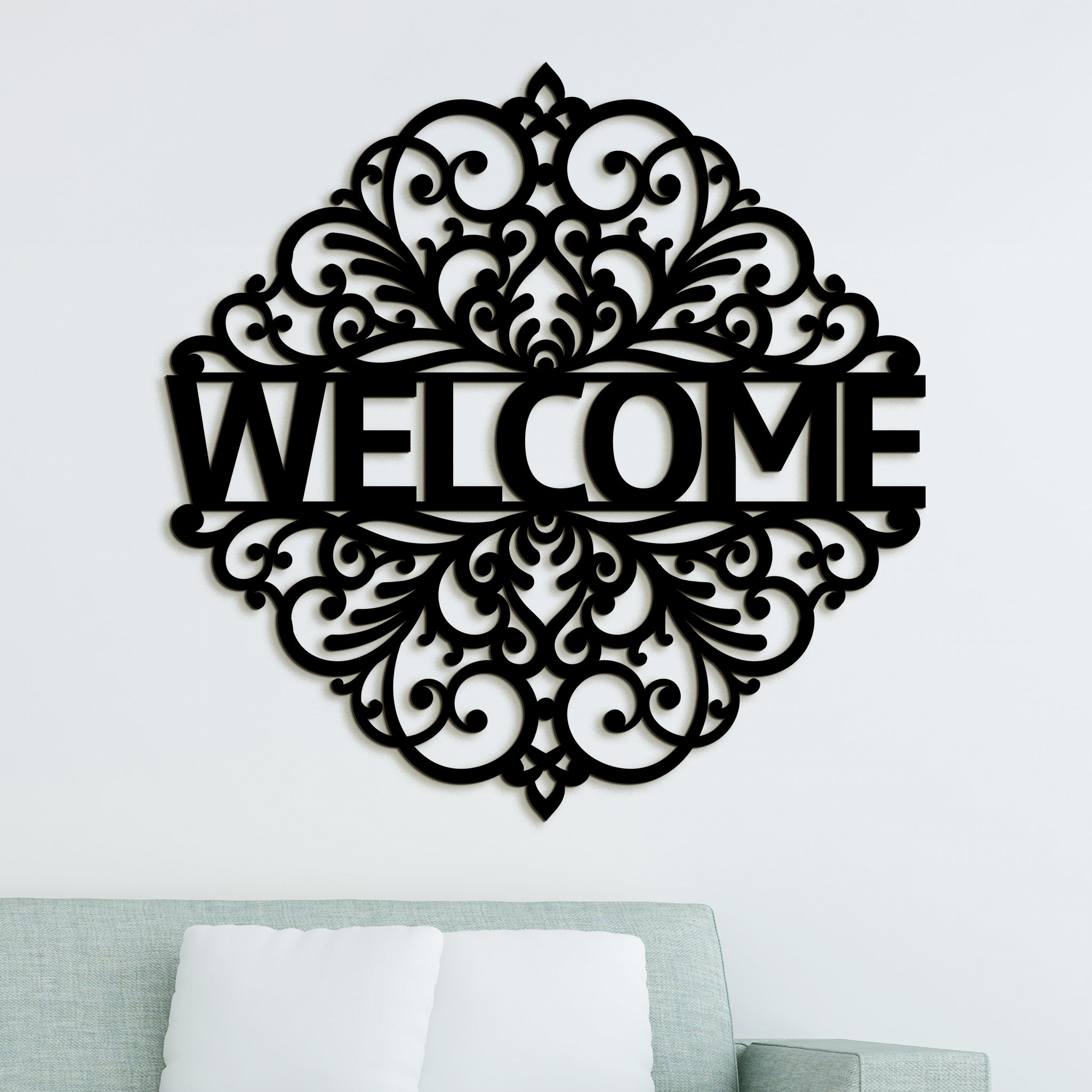 Drevený nápis WELCOME