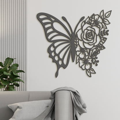 Dreveny obraz Motyl